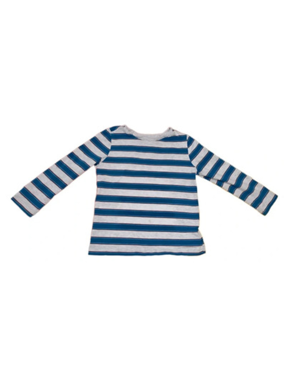 Blue and Grey Striped Long Sleeve Shirt - 4t